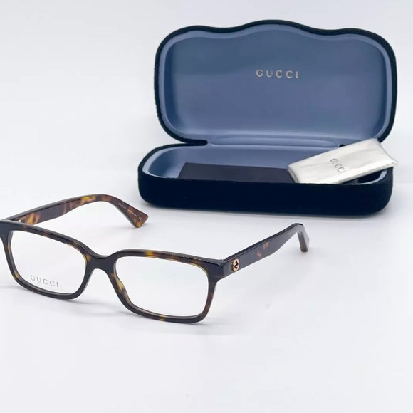 Sale! New Gucci 53mm Havana Unisex Eyeglasses! - Picture 1 of 7
